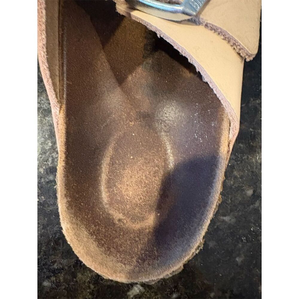 Birkenstock Arizona Women's Sandals Size 6 Ivory Leather Slip-On - Picture 13 of 16
